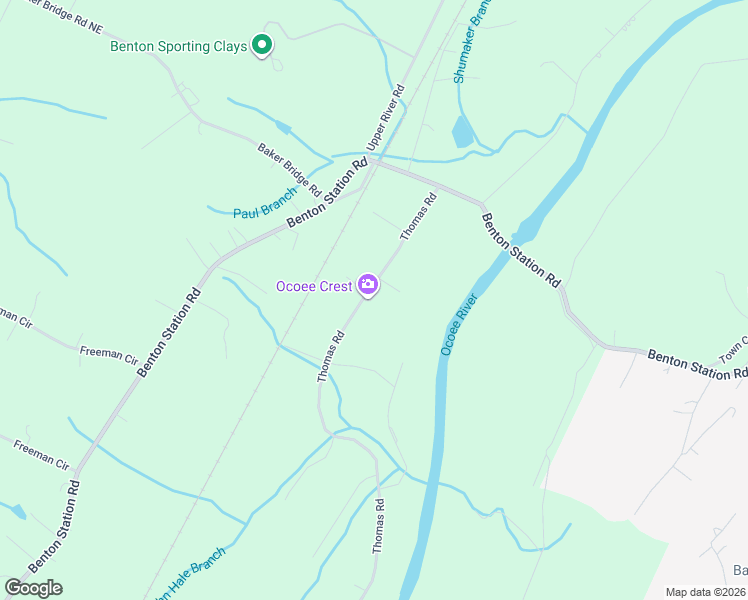 map of restaurants, bars, coffee shops, grocery stores, and more near 1037 Thomas Rd in Benton