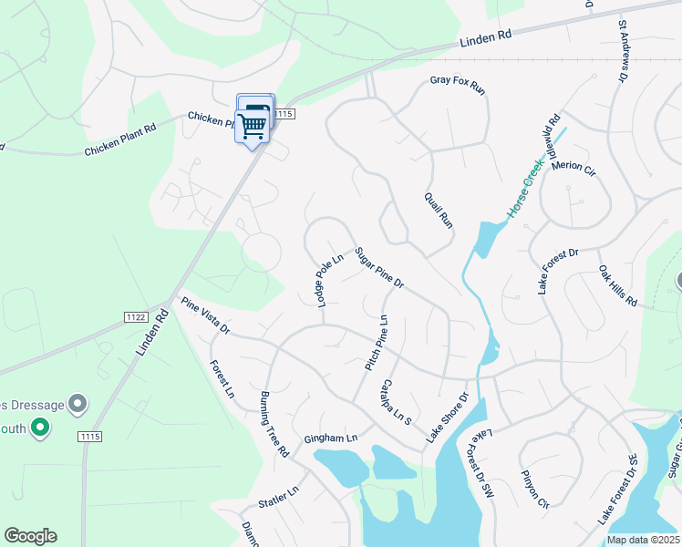 map of restaurants, bars, coffee shops, grocery stores, and more near 7 Pin Cherry Lane in Pinehurst