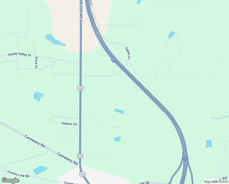 map of restaurants, bars, coffee shops, grocery stores, and more near 1175 Sable Lane in Candor