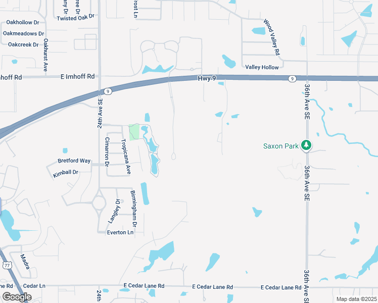 map of restaurants, bars, coffee shops, grocery stores, and more near 2701 Technology Place in Norman