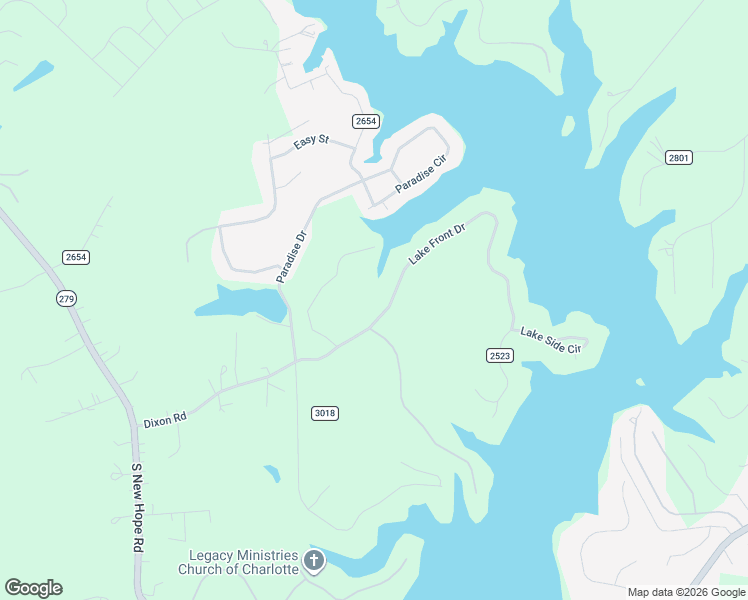 map of restaurants, bars, coffee shops, grocery stores, and more near 2640 Lake Front Drive in Belmont