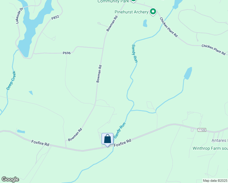 map of restaurants, bars, coffee shops, grocery stores, and more near in Seven Lakes