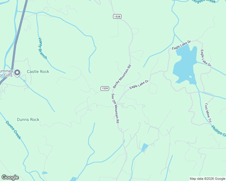 map of restaurants, bars, coffee shops, grocery stores, and more near 1577 Becky Mountain Road in Brevard