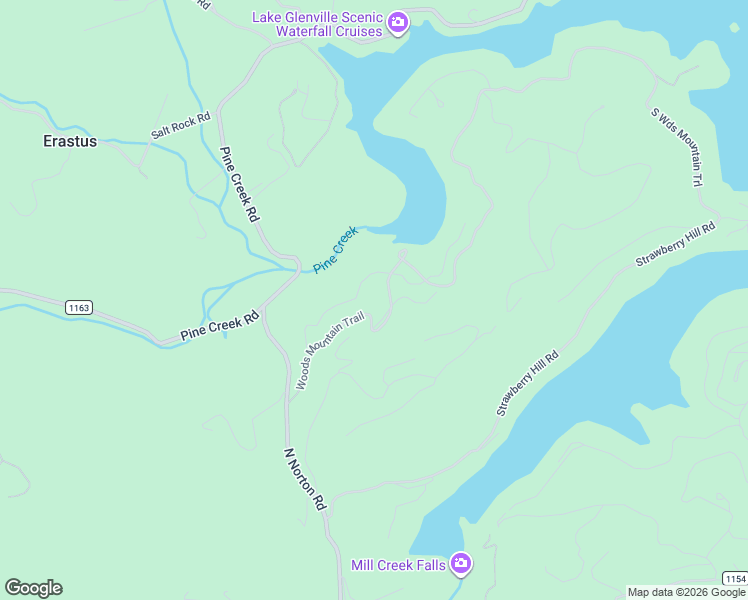 map of restaurants, bars, coffee shops, grocery stores, and more near 26 Gourd Mountain Road in Cullowhee