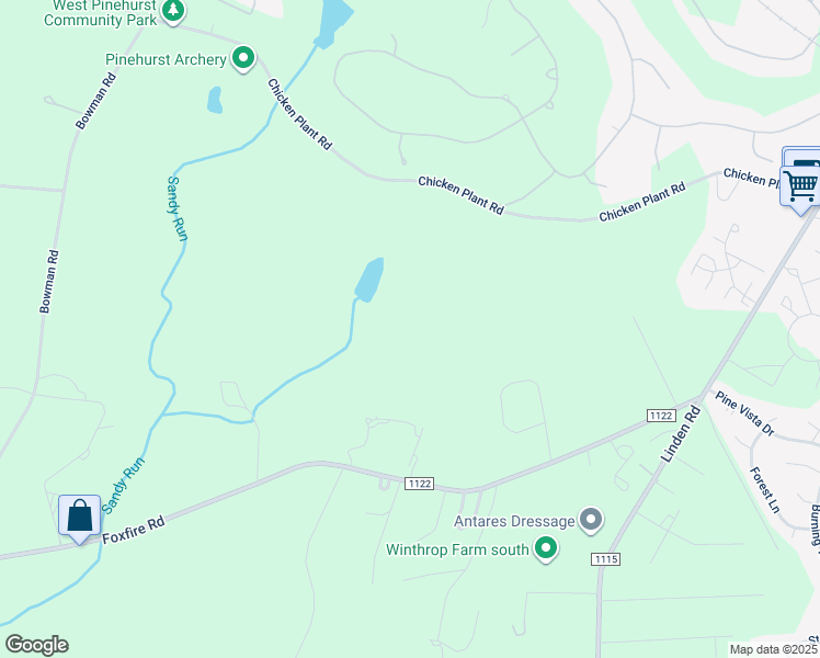 map of restaurants, bars, coffee shops, grocery stores, and more near in Pinehurst