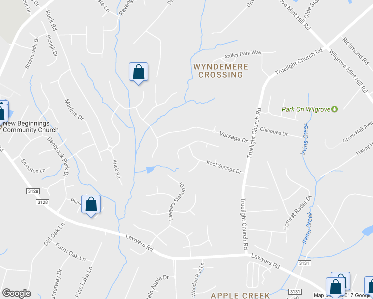 map of restaurants, bars, coffee shops, grocery stores, and more near 7350 Snowbird Court in Mint Hill