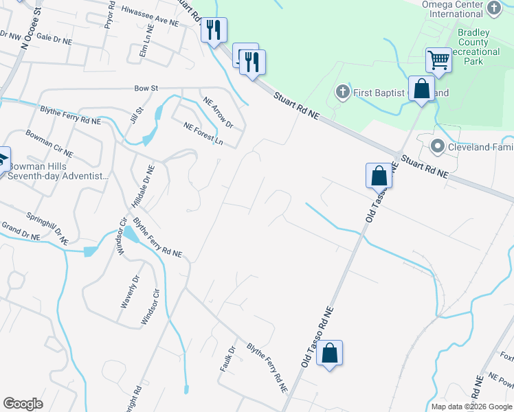map of restaurants, bars, coffee shops, grocery stores, and more near 3904 Gibson Drive Northeast in Cleveland