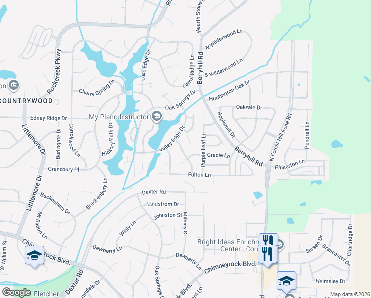 map of restaurants, bars, coffee shops, grocery stores, and more near 2202 Stone Stream Drive in Memphis