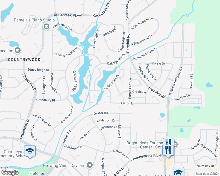 map of restaurants, bars, coffee shops, grocery stores, and more near 2200 Rocky Stream Drive in Memphis