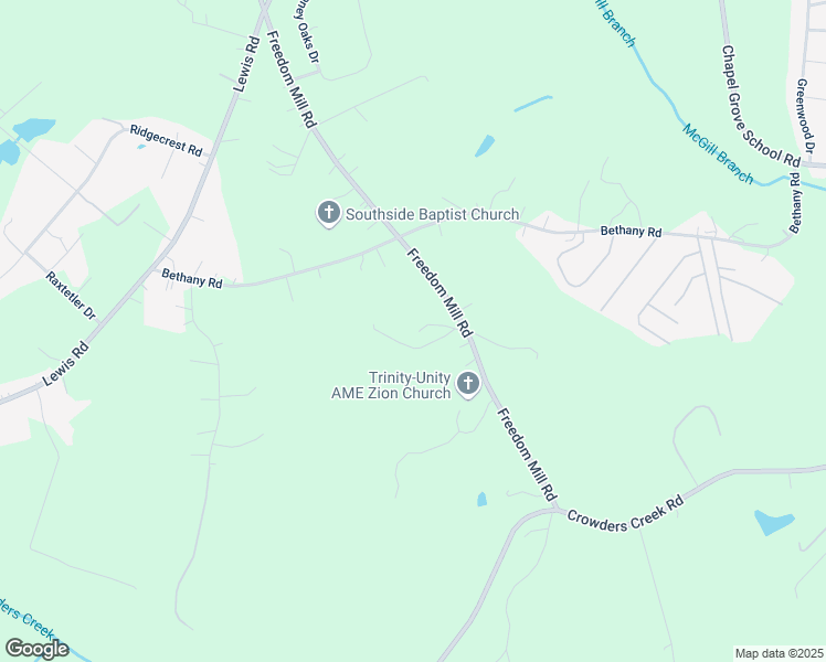 map of restaurants, bars, coffee shops, grocery stores, and more near 300 Walter Holland Drive in Gastonia