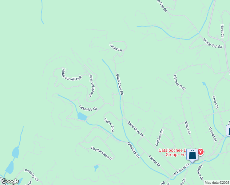 map of restaurants, bars, coffee shops, grocery stores, and more near 49 Trimont Mountain Trail in Franklin