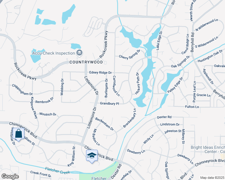 map of restaurants, bars, coffee shops, grocery stores, and more near 2217 Carrollwood Lane in Memphis