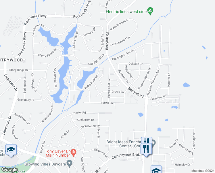 map of restaurants, bars, coffee shops, grocery stores, and more near 2205 Purple Leaf Cove in Memphis