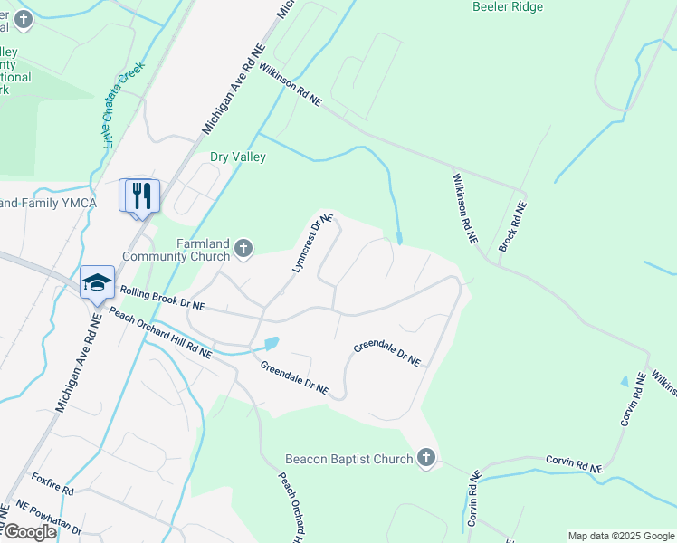 map of restaurants, bars, coffee shops, grocery stores, and more near 3911 Brookcrest Drive in Cleveland