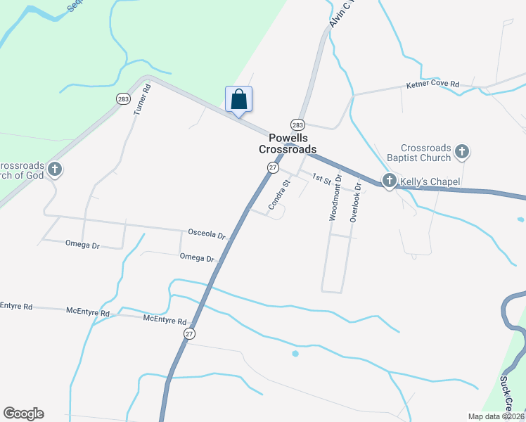 map of restaurants, bars, coffee shops, grocery stores, and more near 168 4th Street in Whitwell