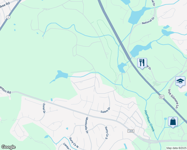 map of restaurants, bars, coffee shops, grocery stores, and more near 60 Inverrary Road in Pinehurst