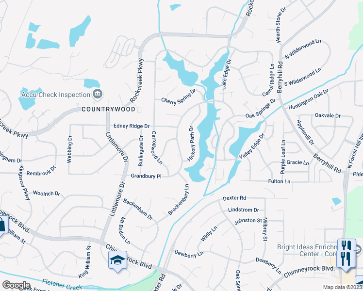 map of restaurants, bars, coffee shops, grocery stores, and more near 8747 Grandbury Place in Memphis