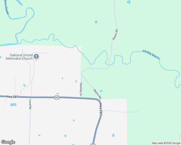 map of restaurants, bars, coffee shops, grocery stores, and more near 36 Bayou Road in Vilonia