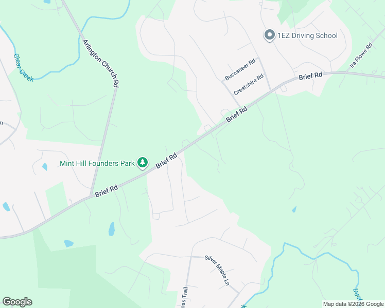 map of restaurants, bars, coffee shops, grocery stores, and more near 9840 Brief Road in Charlotte