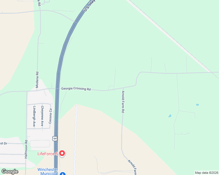 map of restaurants, bars, coffee shops, grocery stores, and more near 1513 Georgia Crossing Road in Winchester