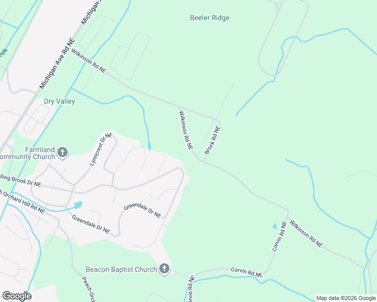 map of restaurants, bars, coffee shops, grocery stores, and more near 503 Wilkinson Rd NE in Cleveland