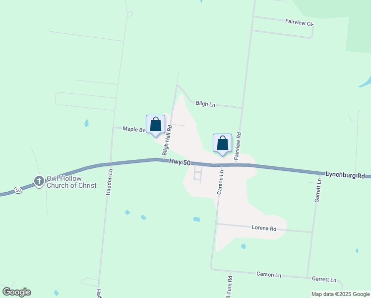 map of restaurants, bars, coffee shops, grocery stores, and more near 3650 Lynchburg Rd in Winchester
