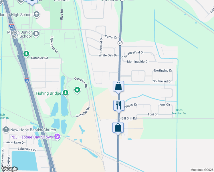 map of restaurants, bars, coffee shops, grocery stores, and more near 118 Hearth Cove in Marion