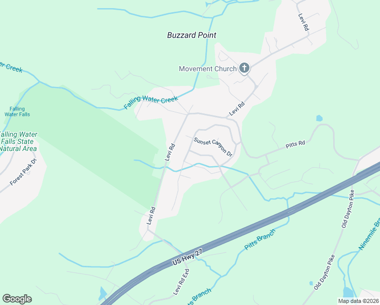 map of restaurants, bars, coffee shops, grocery stores, and more near 688 Clear Canyon Drive in Falling Water