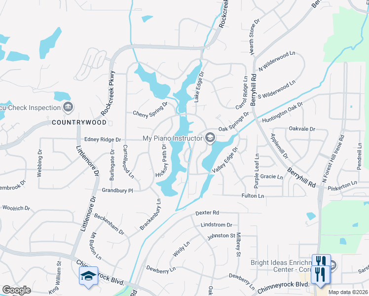 map of restaurants, bars, coffee shops, grocery stores, and more near 2250 Angel Crest Circle in Memphis