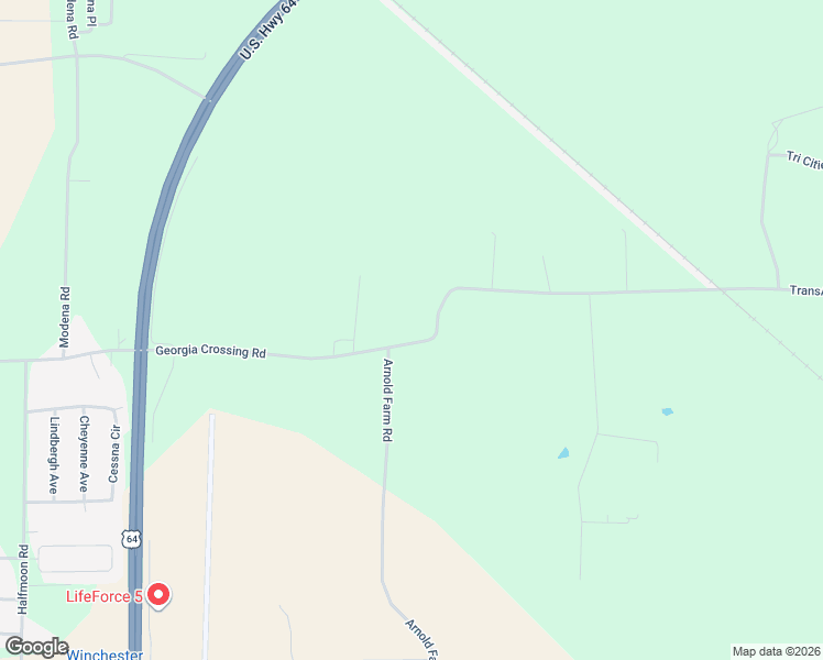 map of restaurants, bars, coffee shops, grocery stores, and more near 1717 Georgia Crossing Road in Winchester