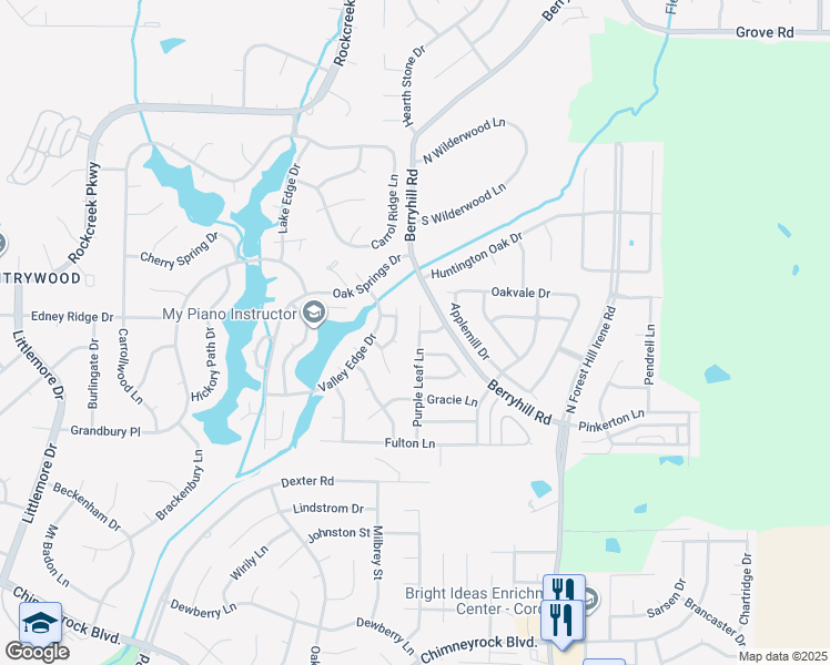 map of restaurants, bars, coffee shops, grocery stores, and more near 2257 Purple Leaf Cove in Memphis