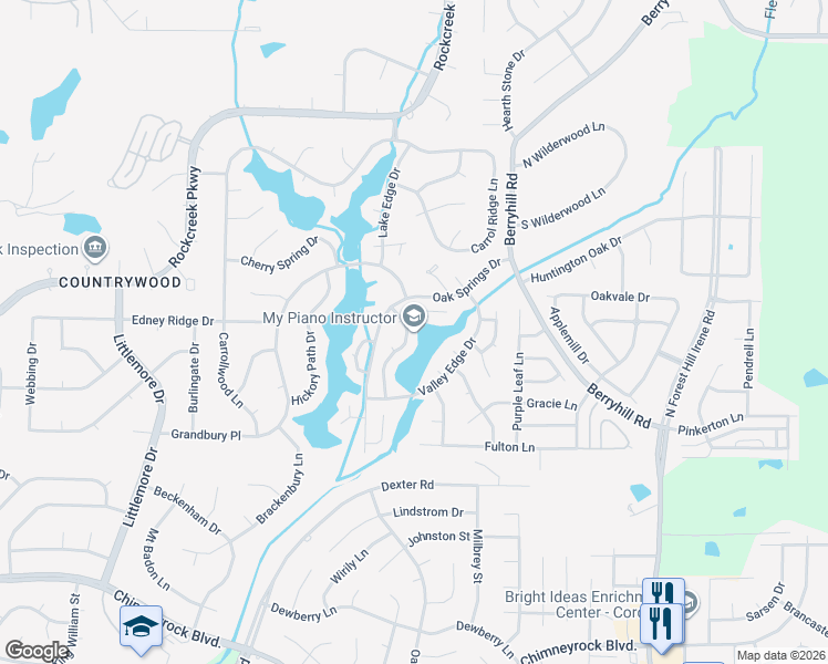 map of restaurants, bars, coffee shops, grocery stores, and more near 2244 Lake Springs Lane in Memphis