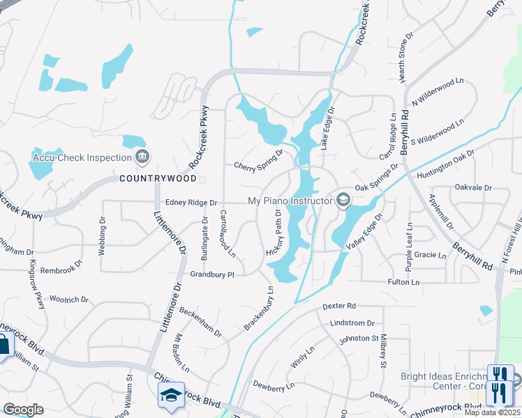 map of restaurants, bars, coffee shops, grocery stores, and more near 8755 Grandbury Place in Memphis