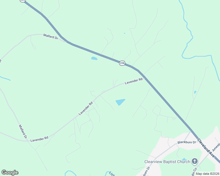 map of restaurants, bars, coffee shops, grocery stores, and more near 1234 Lavender Road in Grover