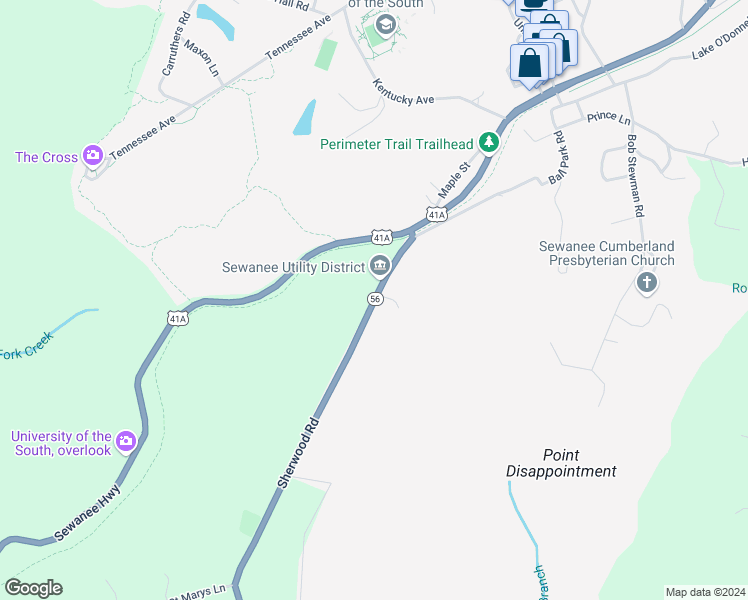 74 Sherwood Road, Sewanee TN Walk Score