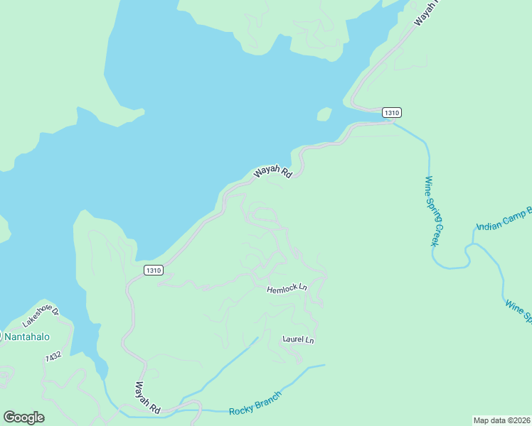 map of restaurants, bars, coffee shops, grocery stores, and more near 99 Lake Vista Circle in Topton