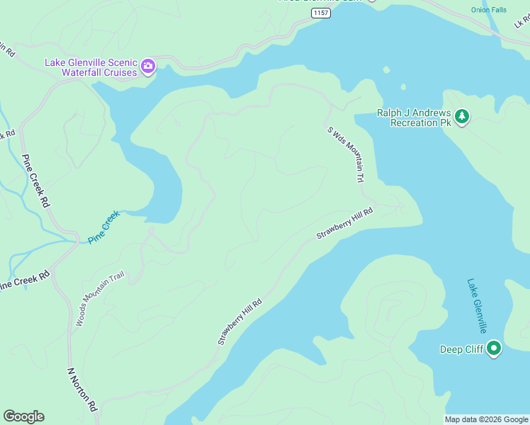 map of restaurants, bars, coffee shops, grocery stores, and more near 28 Gourd Mountain Road in Cullowhee