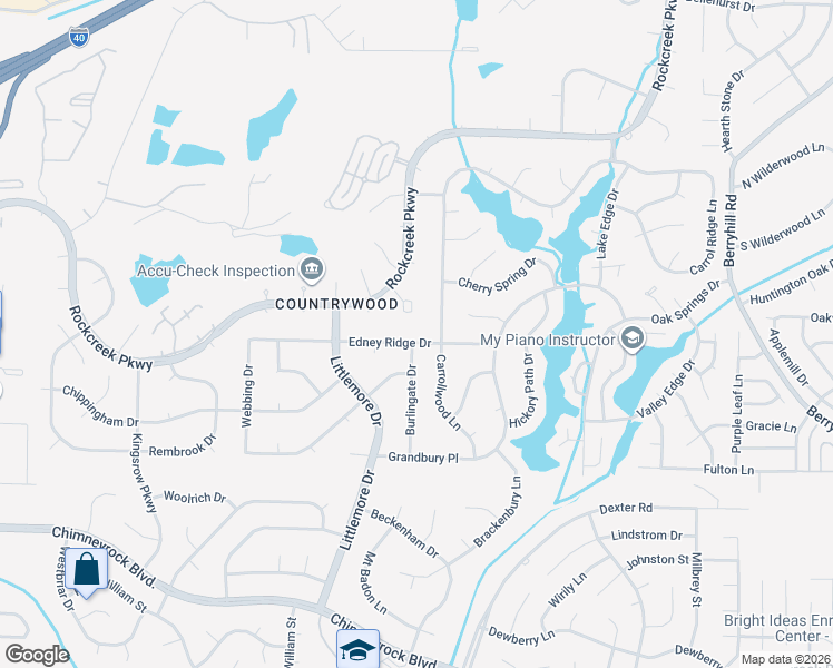 map of restaurants, bars, coffee shops, grocery stores, and more near 8660 Edney Ridge Drive in Memphis