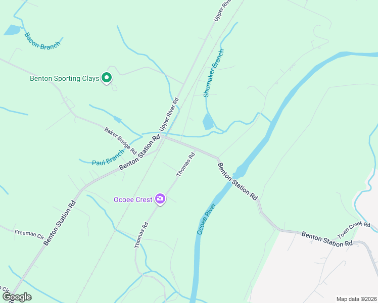 map of restaurants, bars, coffee shops, grocery stores, and more near 1041-1081 Benton Station Rd in Benton