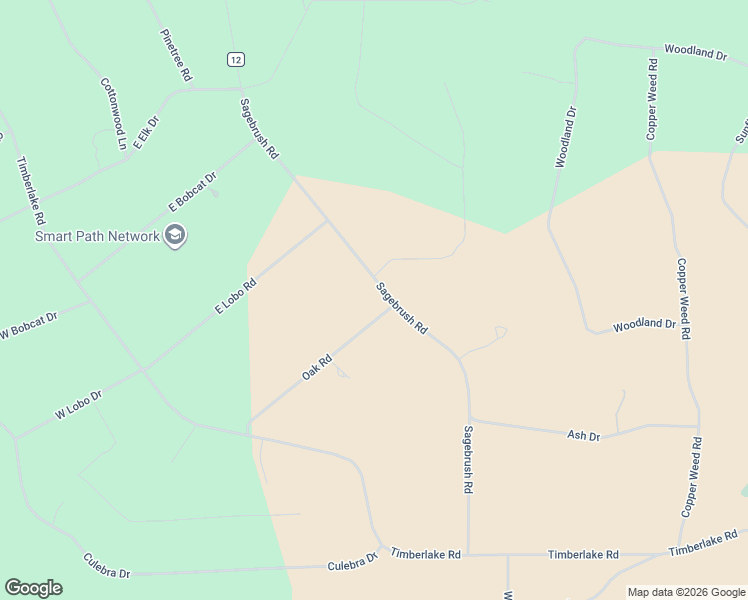 map of restaurants, bars, coffee shops, grocery stores, and more near County Road 12 in Ramah