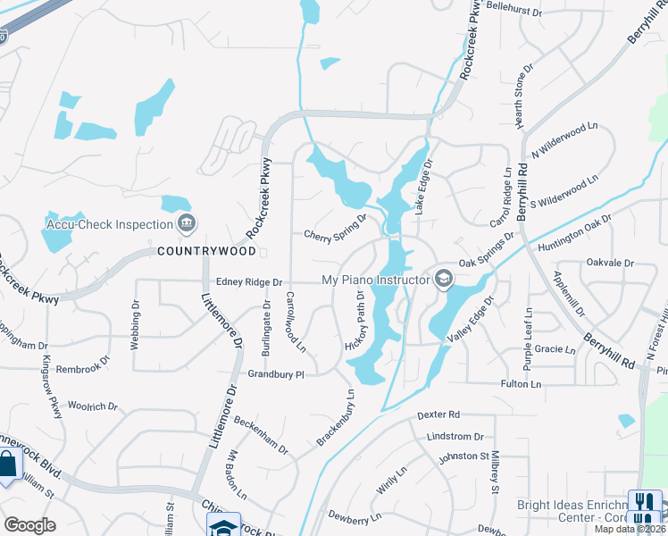map of restaurants, bars, coffee shops, grocery stores, and more near 8770 Grandbury Place in Memphis