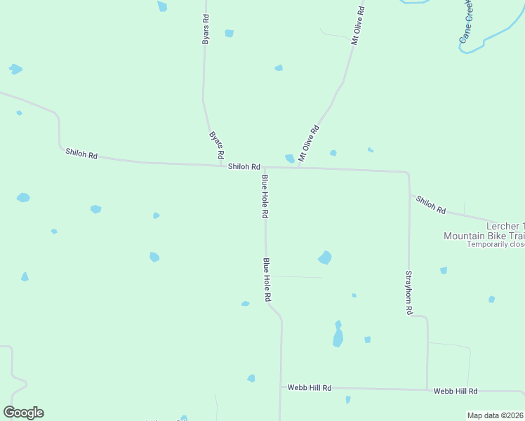 map of restaurants, bars, coffee shops, grocery stores, and more near 112 Blue Hole Road in Beebe