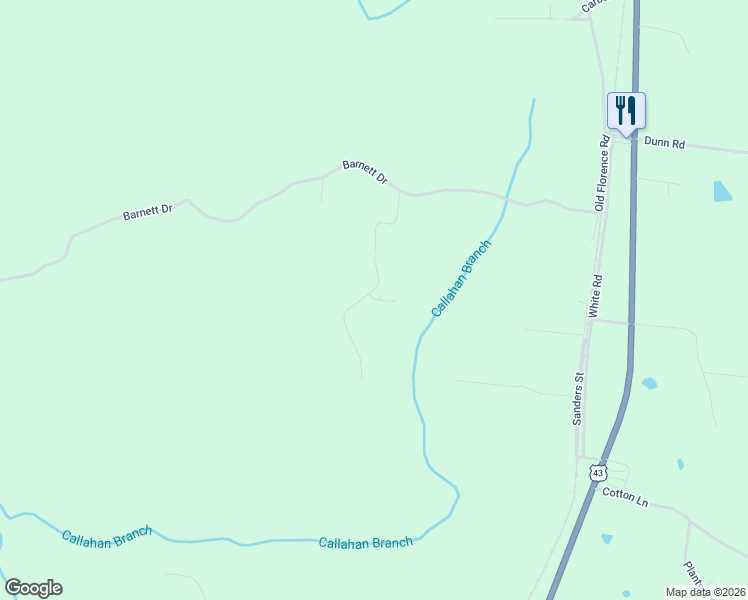 map of restaurants, bars, coffee shops, grocery stores, and more near 11 Periwinkle Path in Lawrence County