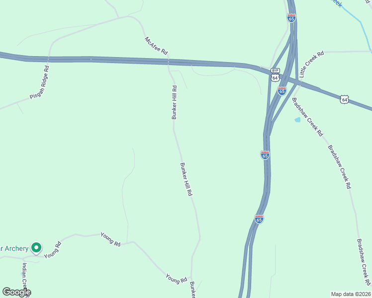 map of restaurants, bars, coffee shops, grocery stores, and more near 755 Bunker Hill Road in Pulaski