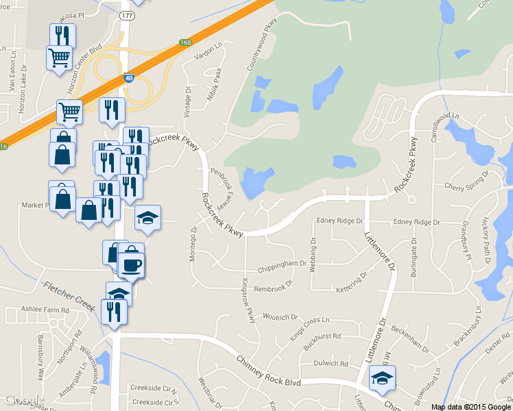 map of restaurants, bars, coffee shops, grocery stores, and more near 2311 Foxmoor Lane in Memphis