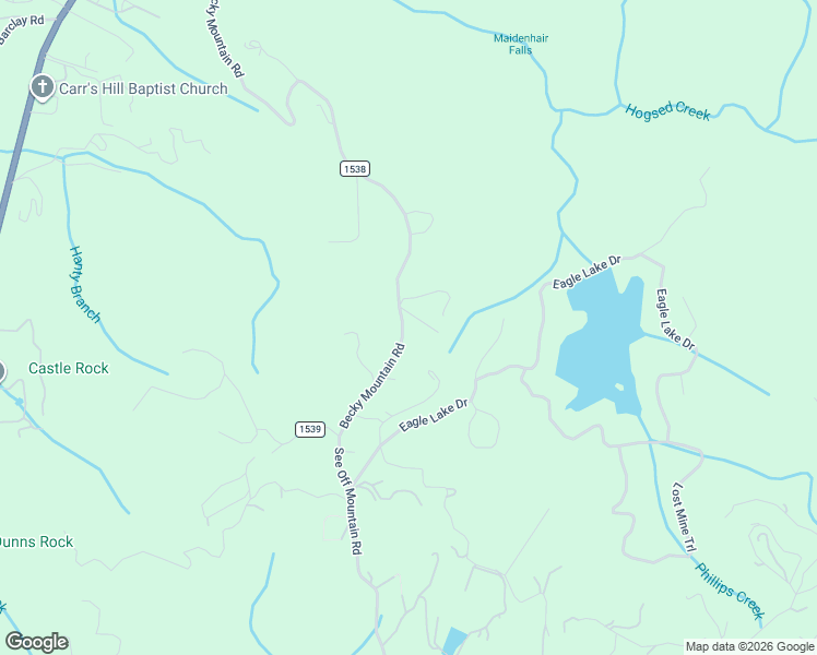 map of restaurants, bars, coffee shops, grocery stores, and more near 1844 Becky Mountain Road in Brevard