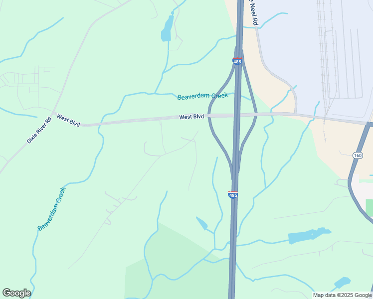 map of restaurants, bars, coffee shops, grocery stores, and more near 9925 Garrison Road in Charlotte