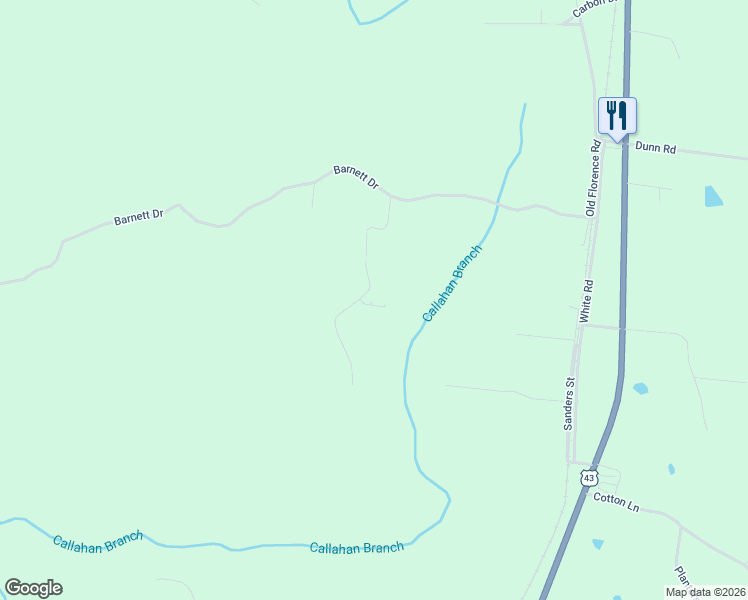 map of restaurants, bars, coffee shops, grocery stores, and more near 11 Periwinkle Path in Leoma