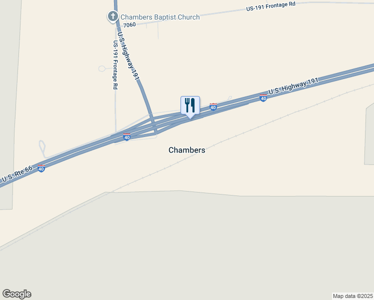 map of restaurants, bars, coffee shops, grocery stores, and more near in Chambers