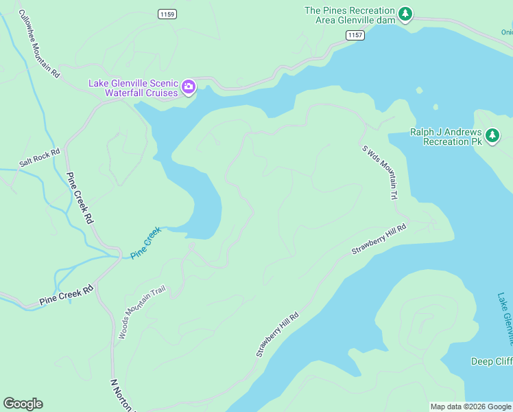 map of restaurants, bars, coffee shops, grocery stores, and more near 583 Woods Mountain Trail in Cullowhee